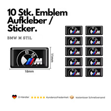 10x -BMW M Stil- 18mm x 11mm