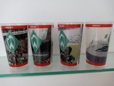 Werder Bremen Fanbecher, 4 verschiedene Becher, 0,4L,  guter Zustand