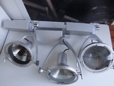 3x Iguzzini Gabbiano groß 70W Hqi G12 230V Silber Spot Strahler für Schiene