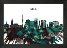 Kiel Skyline gerahmtes
