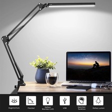 LED Schreibtischlampe Tischlampe Dimmbar Leselampe Büroleuchte Beleuchtung 10W