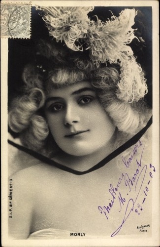 Schauspielerin morly - ak,