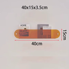 Acryl Schwebendes Wandregal Hänge Bücherregal Zeitungsständer Aufbewahrung Display Broc