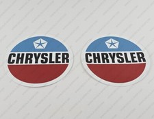 CHRYSLER BOOTE LOGO EMBLEME AUFKLEBER STICKER 4" x 4" 2 Stk.