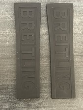 Breitling Schwarz Taucher Pro III Gummiband für Faltschließe 24-20 Zopfmuster MM