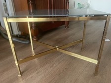 Tisch Messing Glas Hollywood Regency