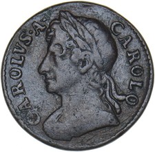 1673 Farthing - Charles II