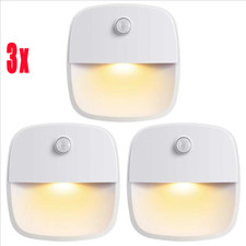 3 Stück LED Nachtlicht mit Bewegungsmelder Smart Warmweißes Nachtlampe DHL