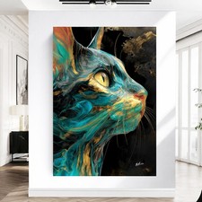 Modernes Katzenbild Leinwand
