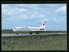 Ansichtskarte Flugzeug IL-62
