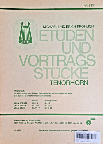 Fröhlich etüden u - m.u.,