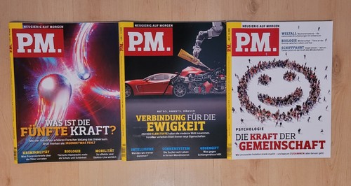 Pm magazin zeitschrift - 3x, p.m.