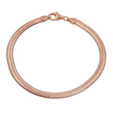 Armband Schlange flach,Echt Silber925-4,2mm Breit,19cm lang-Made in Germany