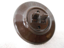 Neuw. Bakelit Serienschalter  Kipp Licht Schalter Aufputz schwarz Steckdose PEHA