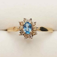 Natürlich Blau Topas Und