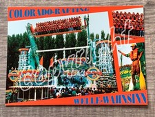 Kirmes Postkarte Karussell TOP SPIN / COLORADO RAFTING Huss - Schausteller Soest