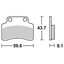 BREMSBELÄGE SBS HM CPI ARAGON