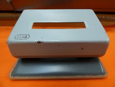 ELBA 49280 Locher grau 70er/80er funktionsfähig Gebrauchsspuren BXHXT = 11x6x8cm