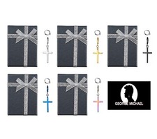 George Michael Kreuz Ohrringe