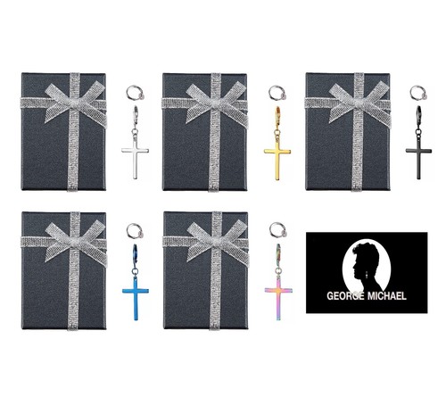 George michael kreuz ohrringe - kreuz,
