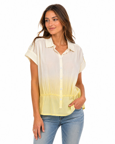 Bluse gelb kuyichi damen - bluse,