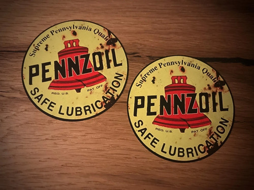 Pennzoil aufkleber vintage - 2x,