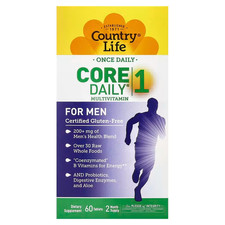 Country Life, Core Daily 1 Multivitamin, für Männer, 60 Tabletten, Ablaufdatum: 07/2027