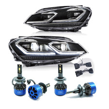 Leuchttürme Golf 7 Verchromt Stil 7.5 Full LED DRL LED Pfeil Dynamic