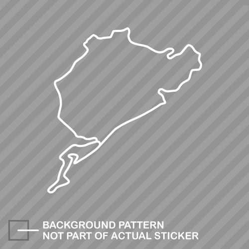 Nurburgring sticker die cut - sticker,