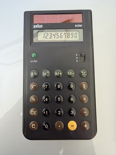 Braun calculator solar - calculator,
