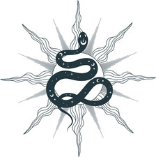 XXL 18X18 Car Decal Snake
