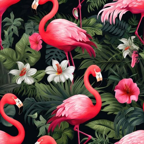 40x tropische flamingo blume - flamingo,
