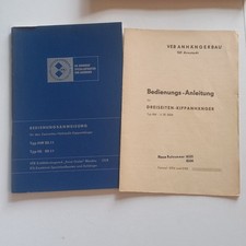 Betriebsanweisung Typ HW 80.11 / HL 80.11 Zweiseiten Hydraulik Kippanhänger  K5