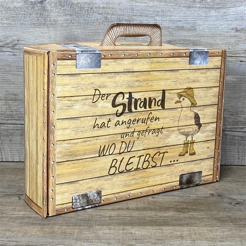 Geschenkkoffer holzoptik