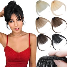 Echthaar Luft Pony Bang Clip