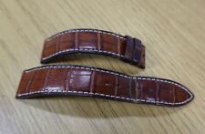ORIGINAL ZENITH 18 - 16 mm Lederarmband Leder Band braun Kroko Alligator