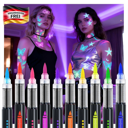 Neon bodypainting stifte - neon,