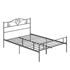 Bett 140 x 200 cm Stahl mit