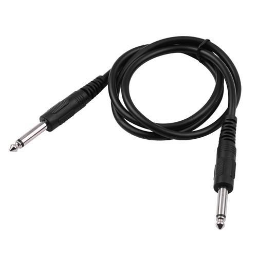 Schwarzes gitarrenkabel für - schwarzes, e