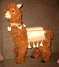 Alpaca -stehend -Lebensecht -36 cm hoch steif- Stofftier  aber nicht beweglich