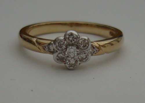 15ct diamant 9ct - 0,15ct,