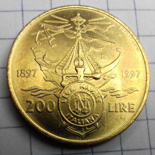 Italien 200 lire 1997 - italien, lire,