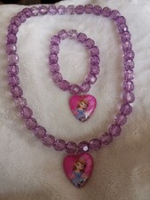 Elastische Schmuckset Mädchen Eisprinzessin 2 Teile Halskette  Armband 