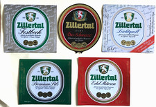5 x Bieretiketten ,Brauerei