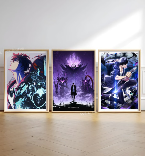 Solo leveling 3er set leinwand - 3er,