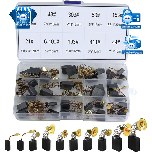 Kohlebürsten set stück 10 - set,