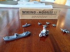 Wiking Modelle Sammlung Konvolut Schiffe, Motorrad, Flugzeuge + eine Verpackung