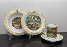 Seltmann "Bromlays" Kindergeschirr Porzellan Kinder Bären Set/4