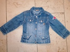 tolle Jeansjacke für Mädchen, Größe 92, Jeans Jacke mit Herz blau