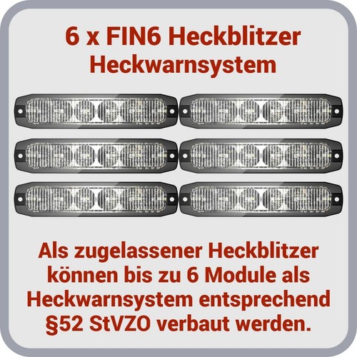 Led heckblitzer gelb hws - gelb,,
